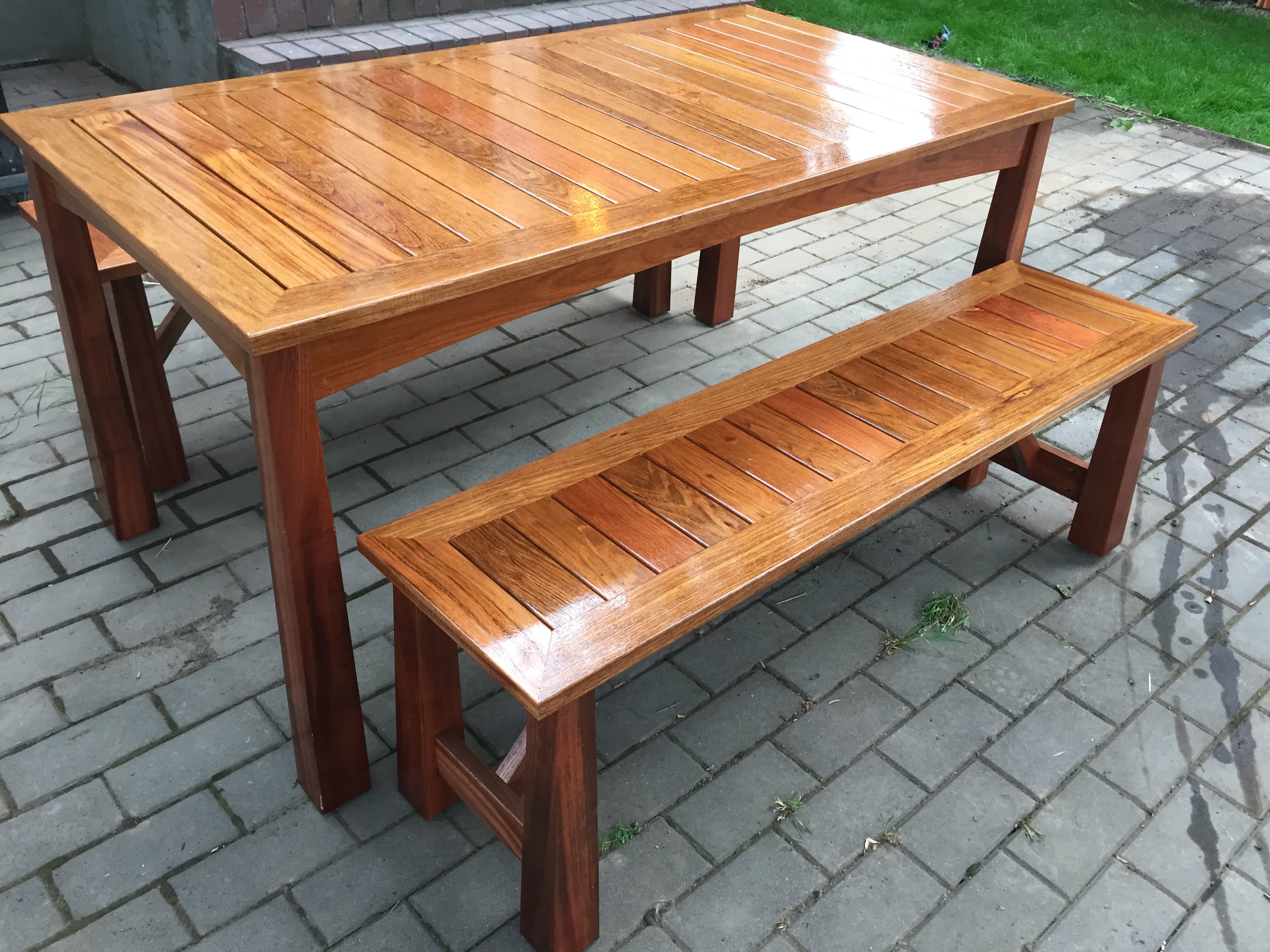 Outdoor Table & Bench